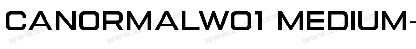 canormalw01 medium字体转换